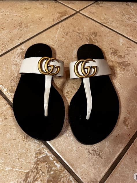 gucci women thongs|Gucci Women's Marmont Thong Sandals .